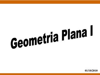 Geometria Plana I