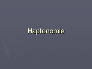 Haptonomie