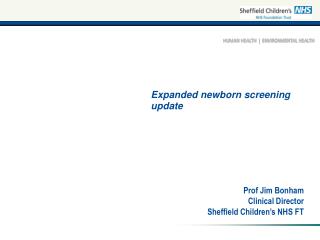 Expanded newborn screening update