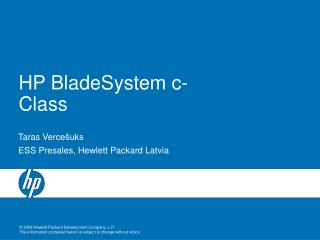 HP BladeSystem c - C lass