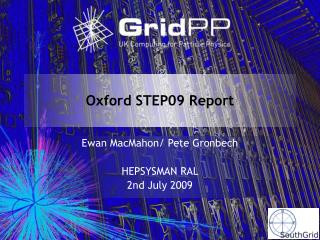 Oxford STEP09 Report