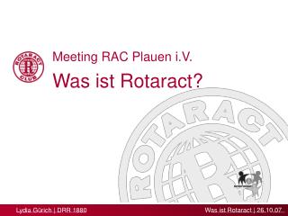 Was ist Rotaract?