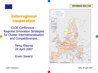 Interregional cooperation CLOE Conference – Regional Innovation Strategies