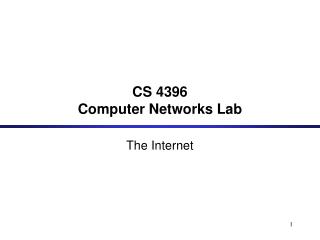 CS 4396 Computer Networks Lab