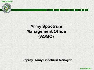 Deputy Army Spectrum Manager