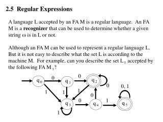 2.5 Regular Expressions