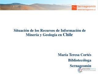 Situación de los Recursos de Información de Minería y Geología en Chile