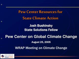 Pew Center Resources for State Climate Action