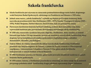 Szkoła frankfurcka