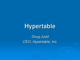 Hypertable