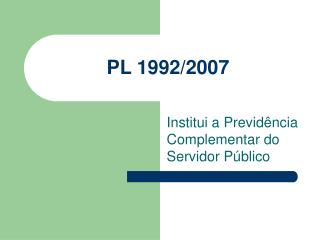 PL 1992/2007