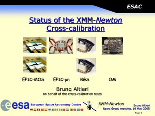Bruno Altieri on behalf of the cross-calibration team