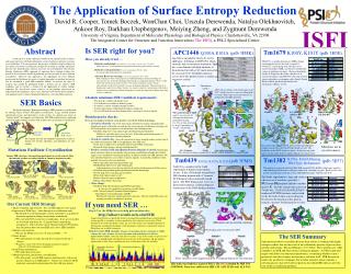 The Application of Surface Entropy Reduction