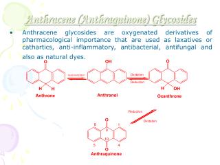 Anthracene (Anthraquinone) Glycosides