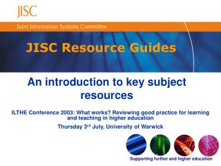 JISC Resource Guides