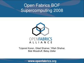 Open Fabrics BOF Supercomputing 2008