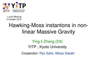 Hawking-Moss instantons in non-linear Massive Gravity