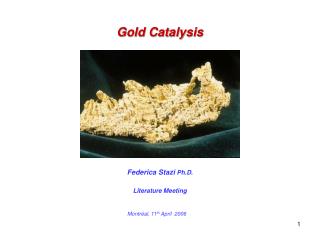 Gold Catalysis