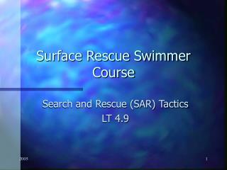 Surface Rescue Swimmer Course