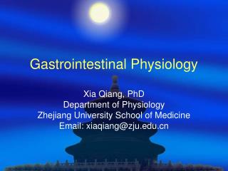 Gastrointestinal Physiology