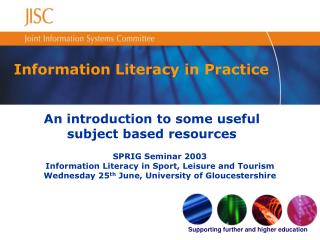 Information Literacy in Practice