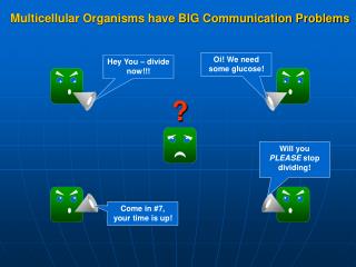 Multicellular Organisms have BIG Communication Problems