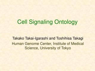 Cell Signaling Ontology