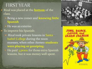 FIRST YEAR