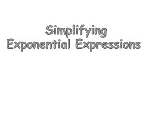 Simplifying Exponential Expressions