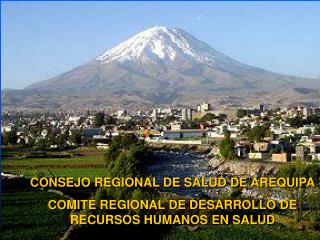 CONSEJO REGIONAL DE SALUD DE AREQUIPA COMITÉ REGIONAL DE DESARROLLO DE RECURSOS HUMANOS EN SALUD