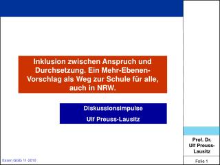 Diskussionsimpulse Ulf Preuss-Lausitz