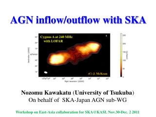 AGN inflow/outflow with SKA