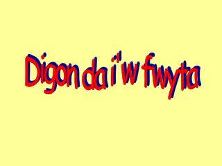 Digon da i'w fwyta