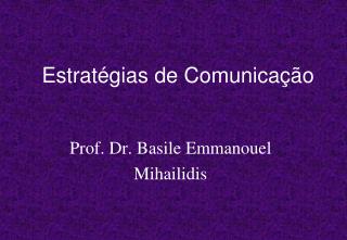 Estratégias de Comunicação