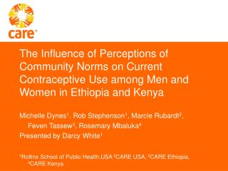 Michelle Dynes 1 . Rob Stephenson 1 , Marcie Rubardt 2 , 	Feven Tassew 3 , Rosemary Mbaluka 4