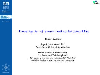 Investigation of short-lived nuclei using RIBs