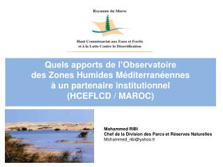 Quels apports de l’Observatoire des Zones Humides Méditerranéennes