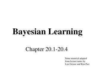 Bayesian Learning