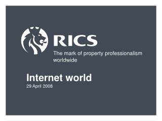 The mark of property professionalism worldwide