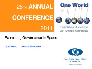 Examining Governance in Sports Les Murray Bonita Mersiades