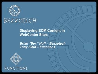 Displaying ECM Content in WebCenter Sites