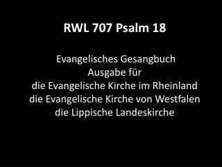 Darum will ich dir danken, Herr, unter den Heiden und deinem Namen lobsingen.