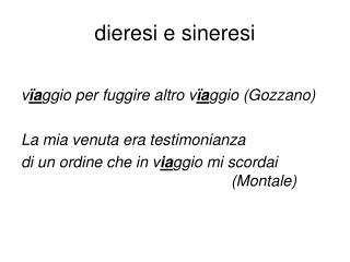 dieresi e sineresi