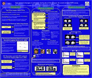 Age-related changes in activation during tip-of-the-tongue: An event-related fMRI study.