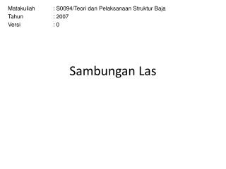 Sambungan Las
