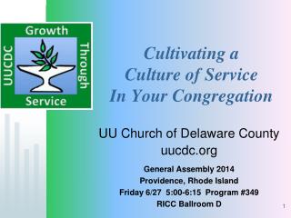 Cultivating a Culture of Service In Your Congregation