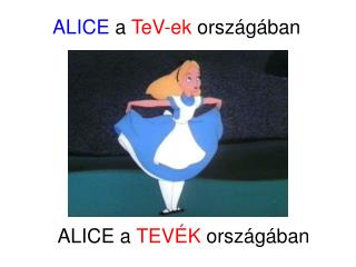 ALICE a TeV-ek orsz ágában