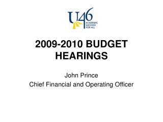 2009-2010 BUDGET HEARINGS