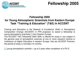 Fellowship 2005
