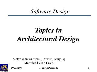 Software Design